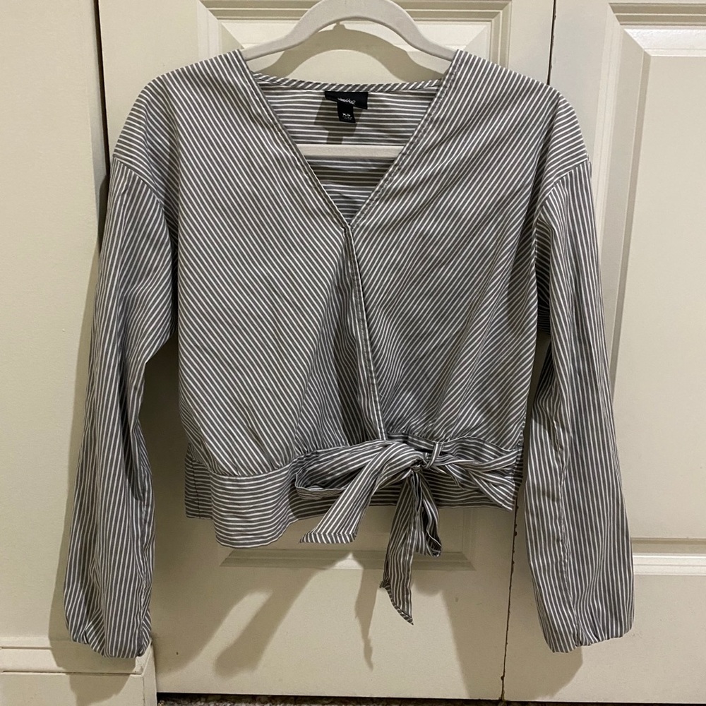 Mossimo wrap tie stripe top